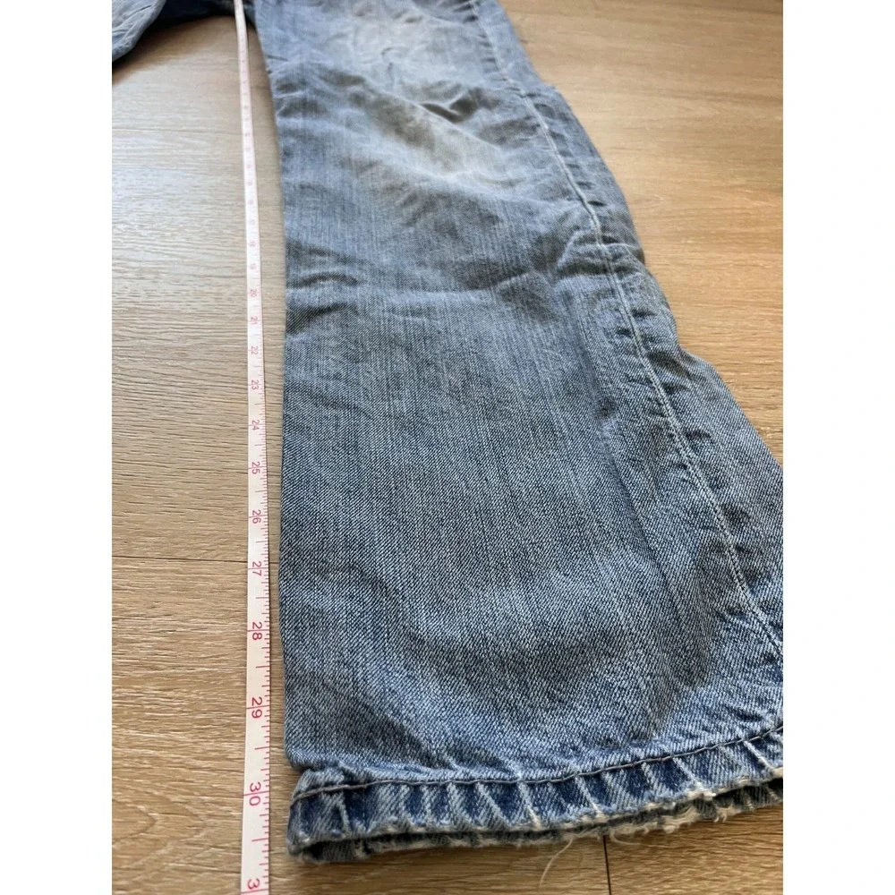 Levi's Jeans‎ Mens 32x30.5 Blue Medium Wash Denim Pockets Straight Leg Low Rise